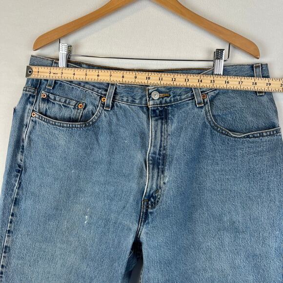 VTG Levis 550 Jeans Mens 40x32 Blue Regular Straight Mid Rise Medium Wash Denim - Picture 10 of 14